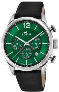 Lotus Herreur 18689/4 Classic Grøn/Læder Ø43 mm