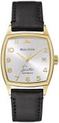 Bulova Herreur 97B197 Sinatra Sølvfarvet/Læder