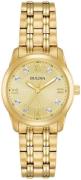 Bulova Dameur 97P119 Diamond Guld/Gul guldtonet stål Ø30 mm