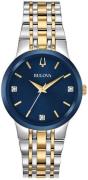 Bulova Dameur 98P190 Millennia Blå/Gul guldtonet stål Ø30 mm