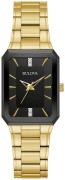 Bulova Dameur 97P157 Diamond Sort/Gul guldtonet stål