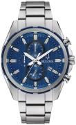 Bulova Herreur 98A259 Blå/Stål Ø43 mm