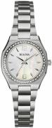 Bulova Dameur 96W199 Classic Hvid/Stål Ø26 mm