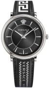 Versace Herreur VE5A01321 V Circle Sort/Læder Ø42 mm