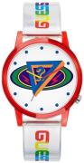 Guess Herreur V1050M1 J Blavin Hvid/Gummi Ø42 mm
