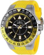 Invicta Herreur 36981 Aviator Sort/Gummi Ø52 mm