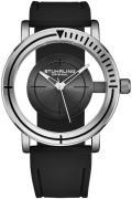 Stührling Original Herreur 3915.2 Classic Sort/Gummi Ø40 mm