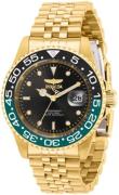 Invicta Herreur 36043 Pro Diver Sort/Gul guldtonet stål Ø40 mm