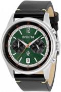 Invicta Herreur 33506 Vintage Grøn/Læder Ø44 mm