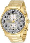 Invicta Herreur 34032 Specialty Sølvfarvet/Gul guldtonet stål Ø48
