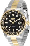 Invicta Herreur 33255 Pro Diver Sort/Gul guldtonet stål Ø42 mm