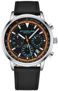 Stührling Original Herreur 3986L.3 Monaco Sort/Læder Ø44 mm