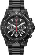 Bulova Herreur 98B337 Sort/Stål Ø42 mm