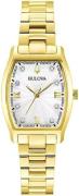 Bulova Dameur 97P148 Hvid/Gul guldtonet stål