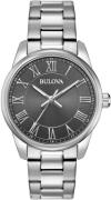 Bulova Herreur 96A222 Grå/Stål Ø40 mm