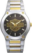 Bulova Herreur 78A126 Sort/Gul guldtonet stål Ø43 mm