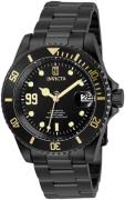 Invicta Herreur 30199 Jason Taylor Sort/Stål Ø40 mm