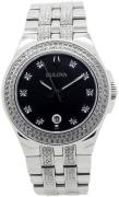 Bulova Herreur 96K102 Sort/Stål Ø42 mm