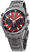 Bulova Herreur 98B350 Rød/Stål Ø43 mm
