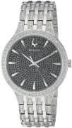 Bulova Herreur 96A227 Sort/Stål Ø40 mm