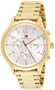 Tommy Hilfiger Dameur 1781872 Sølvfarvet/Gul guldtonet stål Ø38 mm