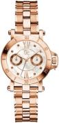 Guess Dameur X74008L1S Hvid/Rosaguldtonet stål Ø36 mm