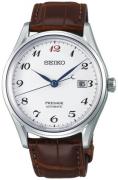 Seiko Herreur SJE075J1 Presage Hvid/Læder Ø39.5 mm