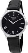 Tissot Herreur T063.409.16.058.00 Tradition Sort/Læder Ø39 mm