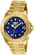 Invicta Herreur 26997 Pro Diver Blå/Gul guldtonet stål Ø40 mm