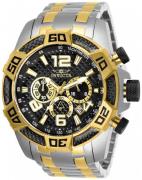 Invicta Herreur 25856 Pro Diver Sort/Gul guldtonet stål Ø50 mm