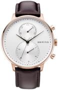 Bering Herreur 13242-564 Classic Hvid/Læder Ø42 mm