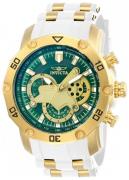 Invicta Herreur 23422 Pro Diver Grøn/Gul guldtonet stål Ø55 mm