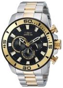 Invicta Herreur 22588 Pro Diver Sort/Gul guldtonet stål Ø48.5 mm