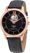 Tissot Herreur T063.907.36.068.00 T-Classic Sort/Læder Ø40 mm