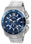 Invicta Herreur 21953 Pro Diver Blå/Stål Ø48 mm