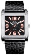 Bulova Herreur 76B145 Harley-Davidson Sort/Læder