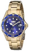 Invicta Herreur 17052 Pro Diver Blå/Gul guldtonet stål Ø37.5 mm