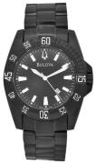 Bulova Herreur 65B114 Sort/Stål Ø43.5 mm