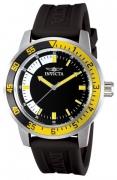 Invicta Herreur 12846 Specialty Sort/Gummi Ø45 mm