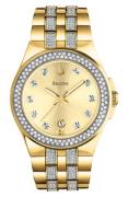 Bulova 98B174 Crystal Guld/Gul guldtonet stål Ø42 mm