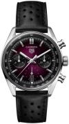 TAG Heuer Dameur CBS2219.FC6607 Carrera Rød/Læder Ø39 mm