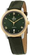 Omega Herreur 424.23.40.20.10.001 De Ville Prestige Grøn/Læder
