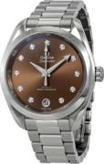 Omega Dameur 220.10.34.20.63.001 Seamaster Aqua Terra 150M Brun/Stål