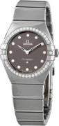 Omega Dameur 131.15.28.60.56.001 Constellation Quartz 28Mm Grå/Stål