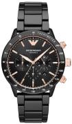 Emporio Armani Herreur AR70002 Mario Sort/Keramik Ø43 mm