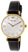 Emporio Armani Dameur AR1910 Classic Hvid/Læder Ø32 mm