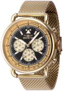 Invicta Herreur 47361 Speedway Sort/Gul guldtonet stål Ø44 mm