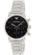 Emporio Armani Herreur AR1853 Dress Sort/Stål Ø40 mm
