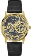 Guess Herreur GW0570G1 Gadget Guldfarvet/Læder Ø42 mm