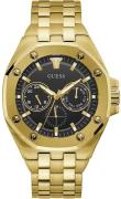 Guess Herreur GW0278G2 Top Gun Sort/Guldtonet stål Ø45 mm